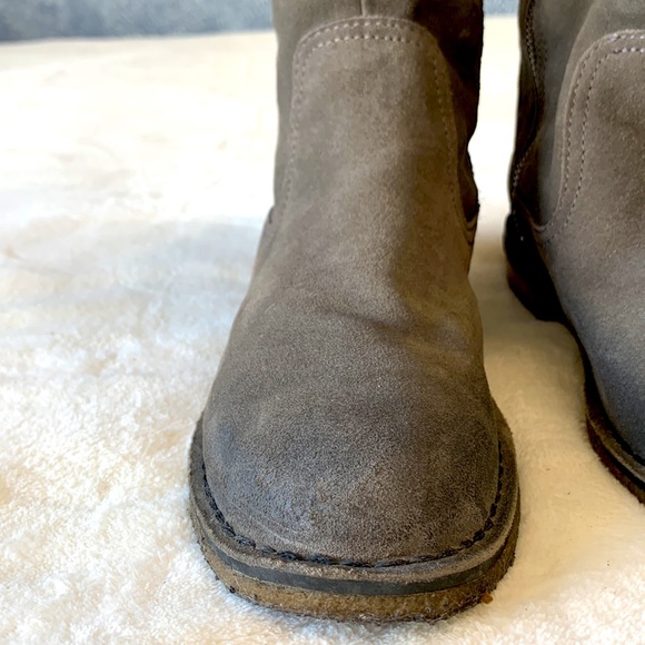 UGG Gray Suede Tall Boots Wilder 1008967 - Picture 10 of 15
